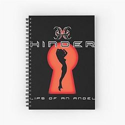 Lips on an Angel Hinder Tour 2020 Spiral Notebook