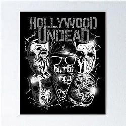 Hollywood Undead  Official Merchandise  Metal Masks Poster RB1412