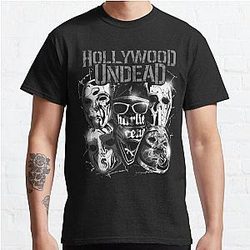 Hollywood Undead  Official Merchandise  Metal Masks Classic TShirt RB1412