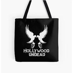 Dual Undead Bird Granade Hollywood All Over Print Tote Bag RB1412