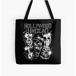 Hollywood Undead  Official Merchandise  Metal Masks All Over Print Tote Bag RB1412