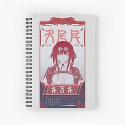 Kafka Wanted Poster - Honkai Star Rail Spiral Notebook