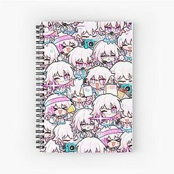 March 7th Honkai Stair Rail Chibi patrón Spiral Notebook