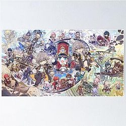 Honkai Star Rail Arte de celebración 100 días Poster
