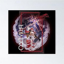 Honkai Star Rail - Himeko - Cartel de retrato de caracteres