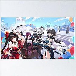 Sparkle, Kafka, Ruan Mei & Hanya, Honkai Star Rail Poster