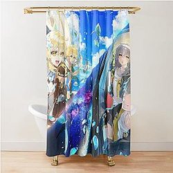 Genshin Impact " Honkai Star Rail Artwork Ducha Cortina