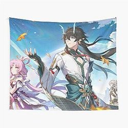 Honkai Star Rail 1.3 Poster, Ojos Celestiales Sobre Ruinas Mortales Tapiz