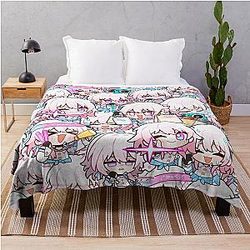 March 7th Honkai Stair Rail chibi patrón Tirar Blanket