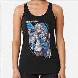 Bronya - Honkai Star Rail V.1 ver blanco Racerback Tank Top