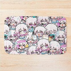 March 7th Padrão de chibi de ferro de escada honkai Tapete de banho