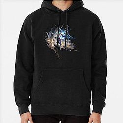 Dr. Ratio (limpio) Splash Art, Honkai Star Rail Pullover Hoodie