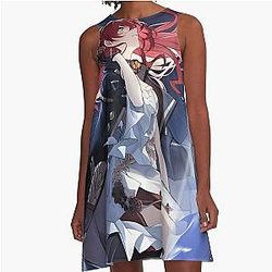 Honkai Star Rail - Tudo em uma linha de vestido