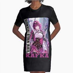 Kafka - Honkai Star Rail Vestido de camiseta gráfica