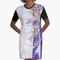 Robin Signature Honkai Star Rail Graphic T-Shirt Dress