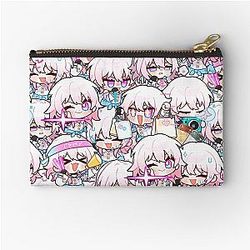 March 7th Honkai Stair Rail chibi padrão Zipper Pouch