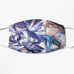 Acheron y Aventurine - Honkai: Star Rail Flat Mask
