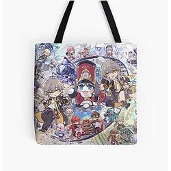 Honkai Star Rail Arte de celebración de 100 días Todo sobre Print Tote Bag