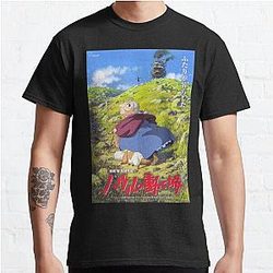 Howl's Moving Castle Tシャツ - howl's moving castle クラシックTシャツRB2507 [ID915]