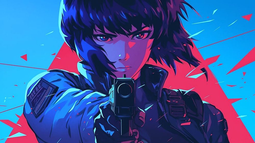 Ghost in the Shells Cyberpunk Aesthetic A Visual Masterpiece