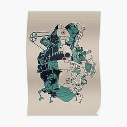 Howl's Moving Castle Posters - Howl's Moving Castle  Poster RB2507 [ID488]