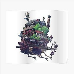 Howl's Moving Castle ポスター - ベストセラー Howl's Moving Castle ポスターRB2507 [ID498]