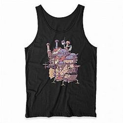 Calcifer Flame Wonder Howl's Moving Castle Tank Tops