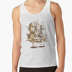 Howl's Moving Castle タンクトップ - 方法 howl's moving castle タンクトップRB2507 [ID534]