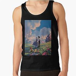 Howl's Moving Castle タンクトップ - - - howl's moving castle プリント タンクトップRB2507 [ID536]
