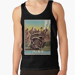 Howl's Moving Castle タンクトップ - ビンテージ howl's moving castle タンクトップRB2507 [ID538]