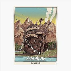 Howl's Moving Castle ポスター - ビンテージ howl's moving castle ポスター ポスター RB2507 [ID504]