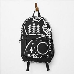Howl's Moving Castle Backpacks - Howl's moving castle   white outline Backpack RB2507 [ID745]