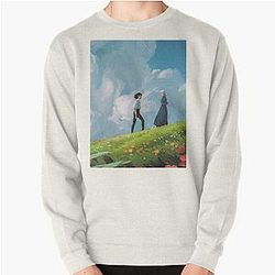 Howl's Moving Castle スウェットシャツ - どのように移動城ポスタープルオーバースエットシャツRB2507 [ID831]