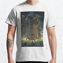 Howl's Moving Castle Tシャツ - Howl's Moving Castle クラシックTシャツRB2507 [ID906]