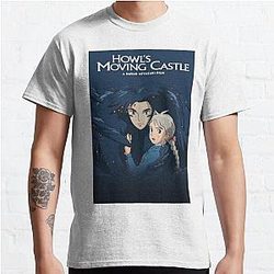 Howl's Moving Castle Tシャツ - Howl's Moving Castle クラシックTシャツRB2507 [ID909]