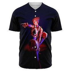 HxH Merch - Hisoka 3D Baseball Jersey Style No.5