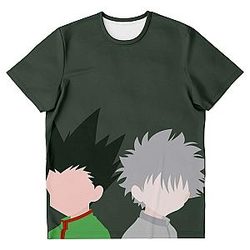 HxH Merch - Killua Zoldyck &amp; Gon Freecss 3D T-shirt No.2
