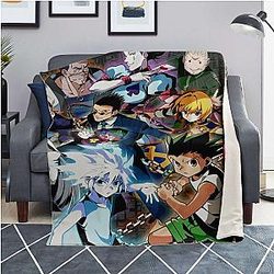 HxH Merch - HxH Character Microfleece Blanket 3D Design No.2