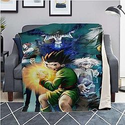 HxH Merch - HxH Character Microfleece Blanket 3D Design No.5