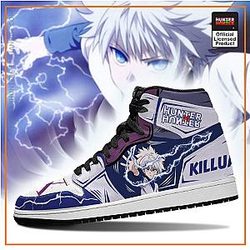 HxH Merch - Hunter X Hunter Lightning Killua Jordan Sneakers
