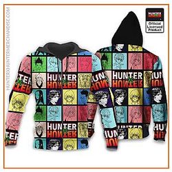 HxH Merch – HxH Character Hoodie Zipped