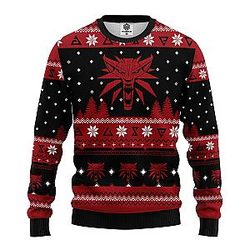 Witcher Red Ugly Christmas Sweater – Best Holiday Gift Idea
