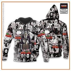 HxH Merch: Chrollo Lucilfer Manga Hoodie Zipped