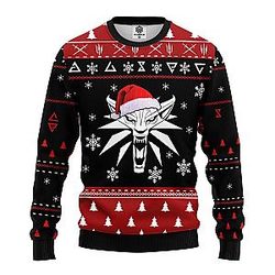 Witcher Ugly Christmas Sweater Great Thanksgiving Gift for Fans