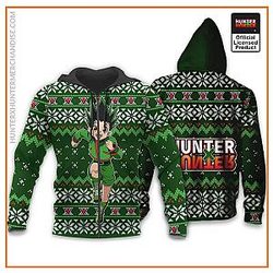 HxH Merch: Gon Freecss Ugly Christmas Zipped Hoodie