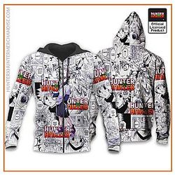 HxH Merch: Zoldyck Killua Manga Zipped Hoodie