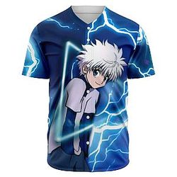 HxH Merch - Killua Zoldyck 3D Baseball Jersey