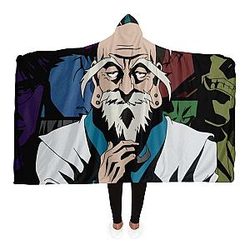 HxH Merch - Isaac Netero Hooded Blanket