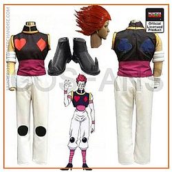 Hunter X Hunter Hisoka Cosplay Costume Halloween Chrismas Carvinal Party Costumes For Women Men Wigs and shoes custom made