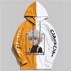 Hunter x Hunter Killua Split Color Yellow 3D Hoodies